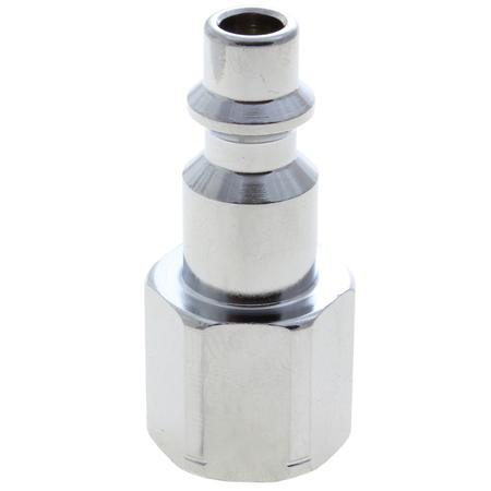 ADVANCED TECHNOLOGY PRODUCTS Plug, Chrome-Plated, Industrial, 3/8" Body Size, 3/8" Female NPT 38PIC-N3F